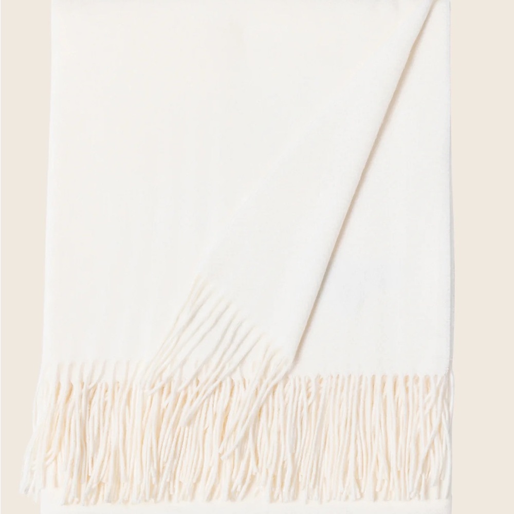 Sofia Cashmere Trentino Throw - Cream